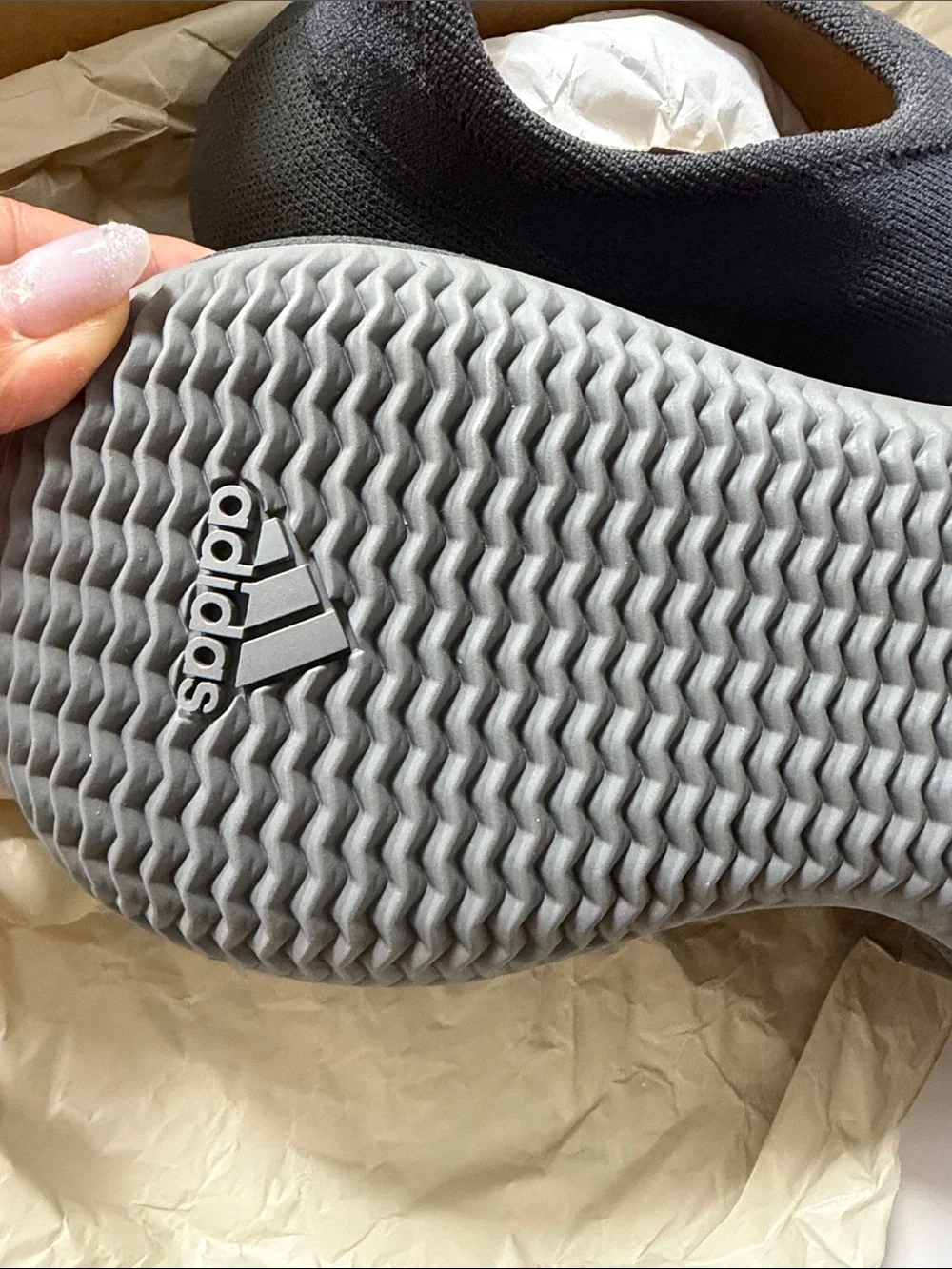 adidas Men's Charcoal Knit Slip-On Athletic Socks